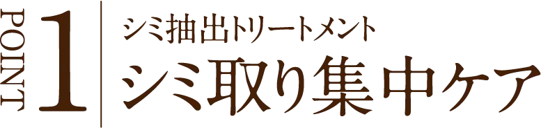 POINT1 シミ抽出トリートメント シミ取り集中ケア